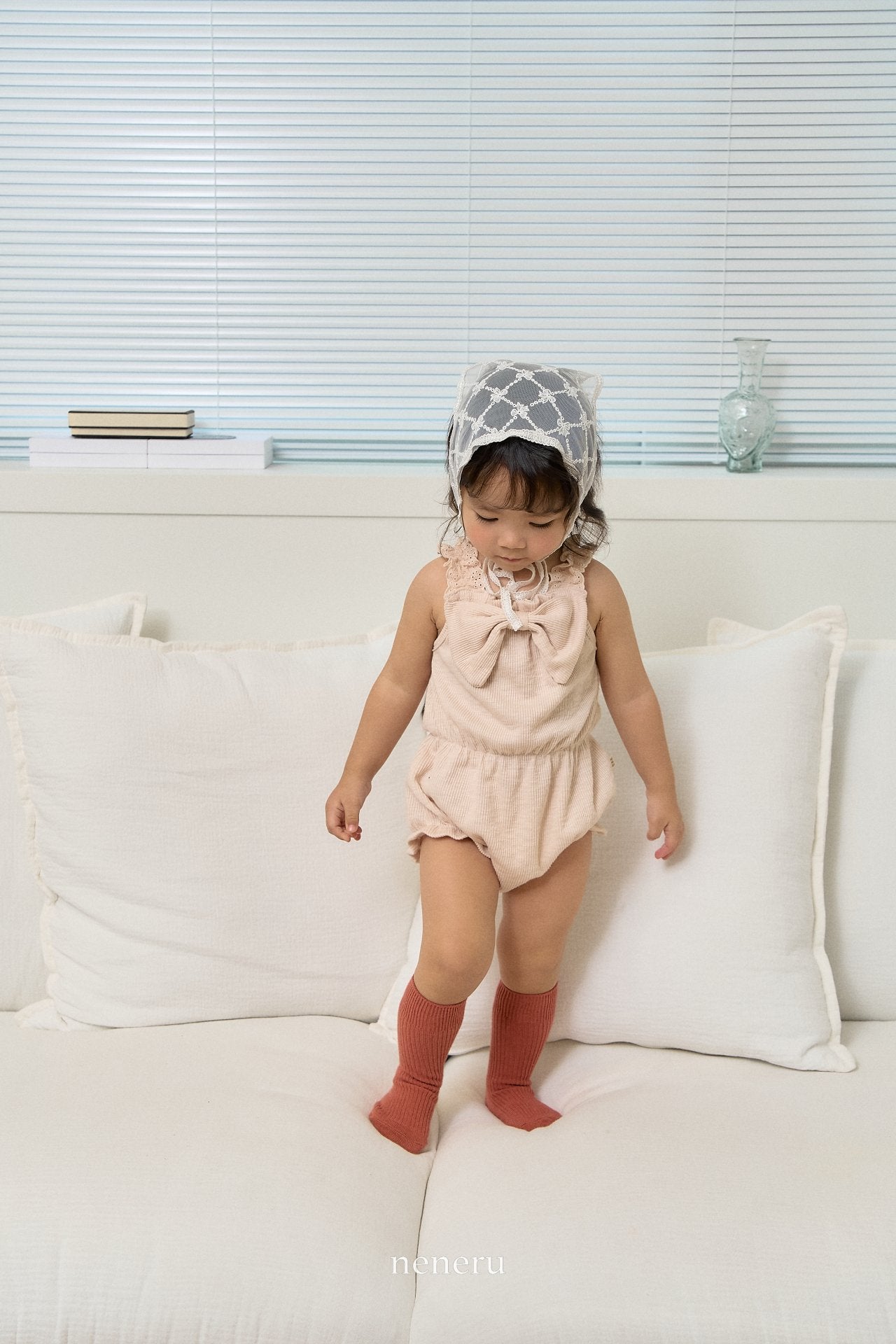 現貨▷ 韓國童裝 25夏 | NU25201 Ribbon Romantic Baby Suit