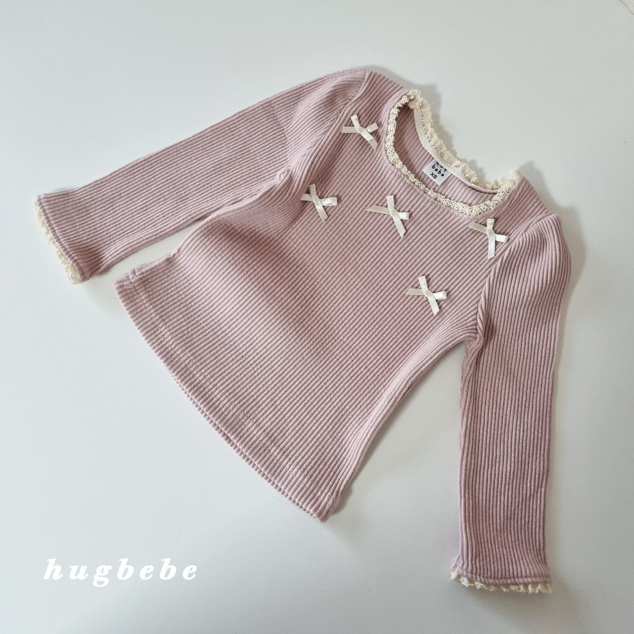 現貨▷ 韓國童裝 25秋 | HU25304 Ribbon Tee