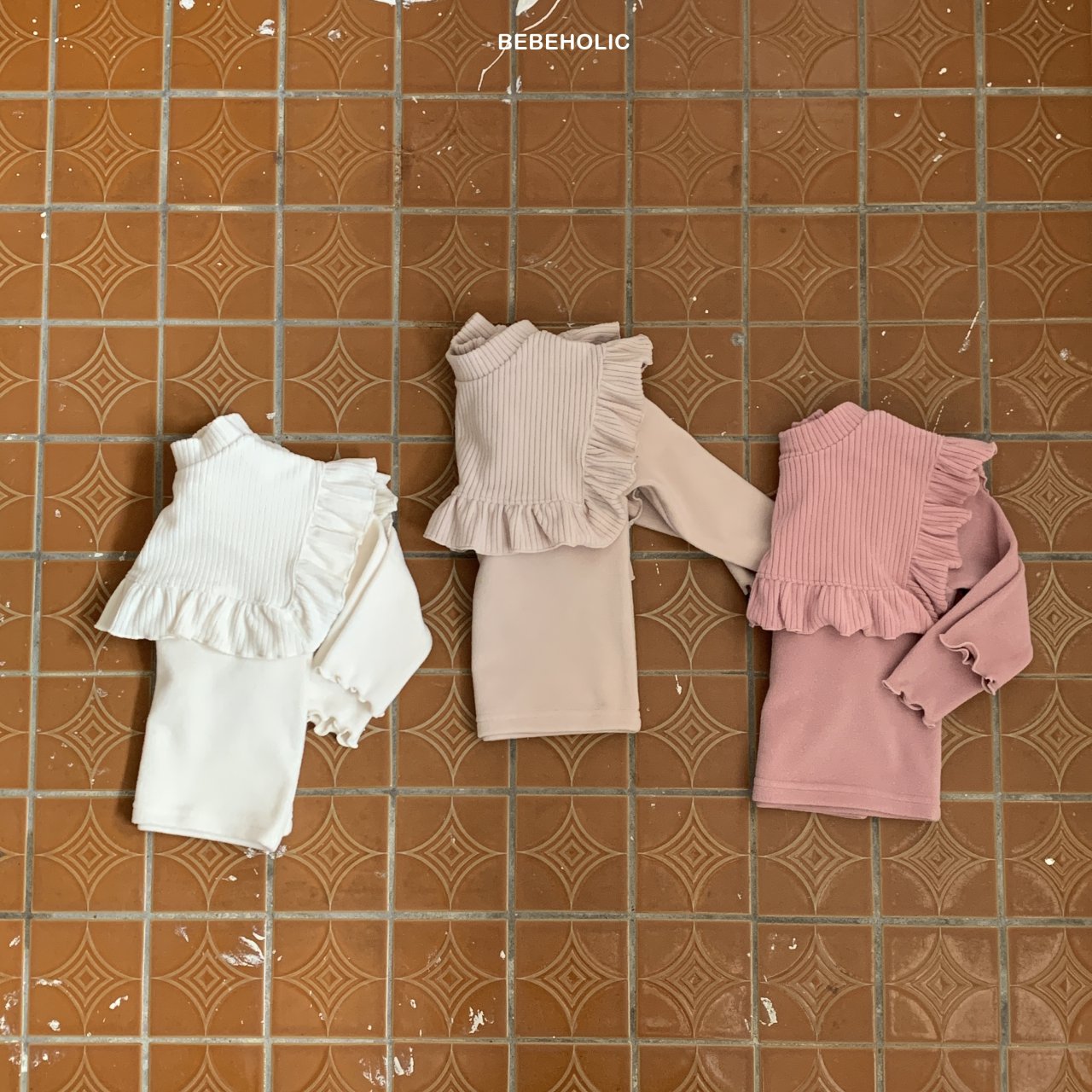 現貨▷ 韓國童裝 24秋冬 | BEBEHOLICS TEE SET 兩件套 (12M/18M)