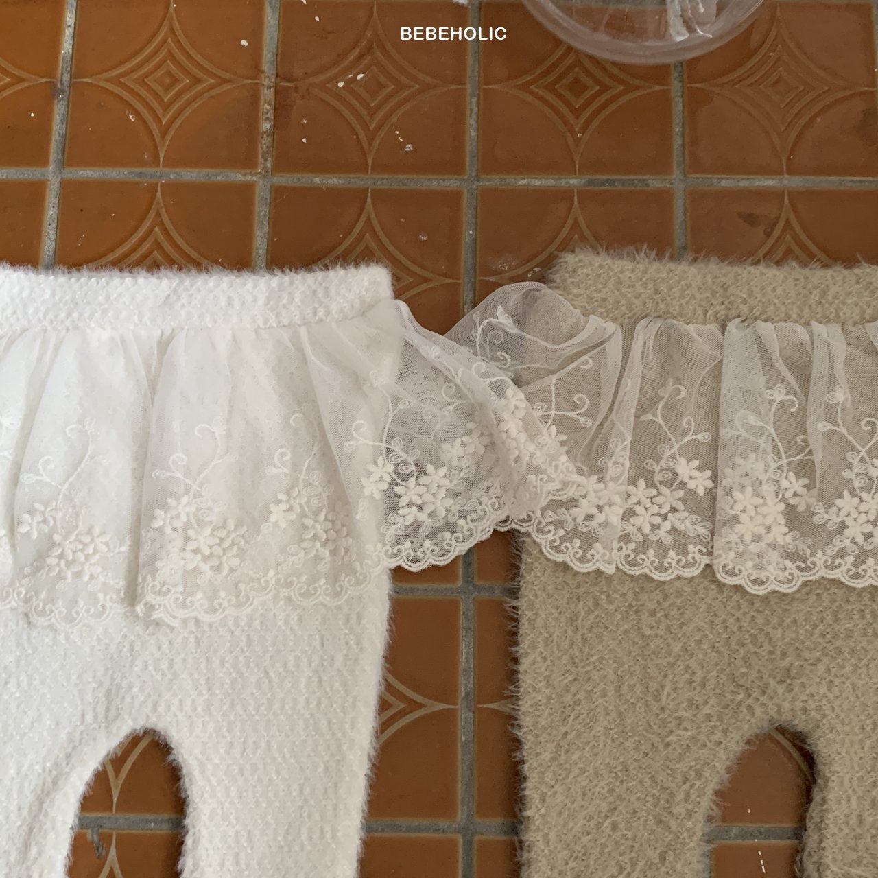 現貨▷ 韓國童裝 24秋冬 | BEBEHOLICS LACE LEGGINGS - SUPER SOFT (6M/12M/18M)