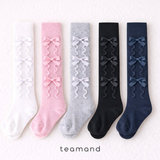 現貨▷ 韓國童裝 童襪 Ribbon Tights