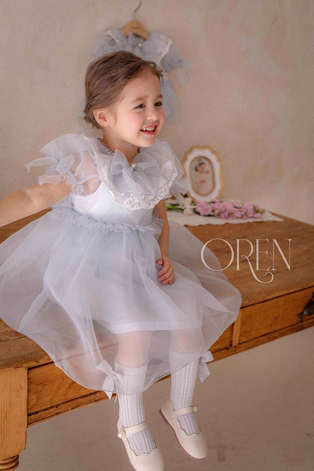 現貨▷ 韓國童裝 25夏 | OR252014 RACHEL DRESS (90) 一歲生日Look