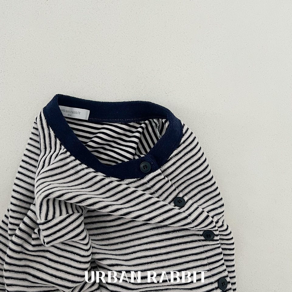 韓國童裝 25秋 | UR25306 Stripe Cardigan