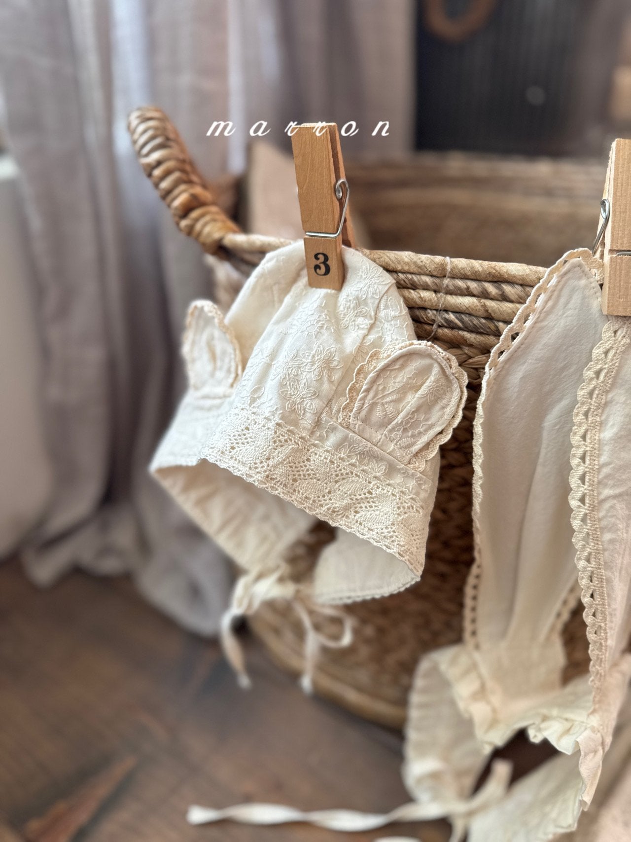 韓國童裝 25秋 | MA25303 Bear bear Bonnet