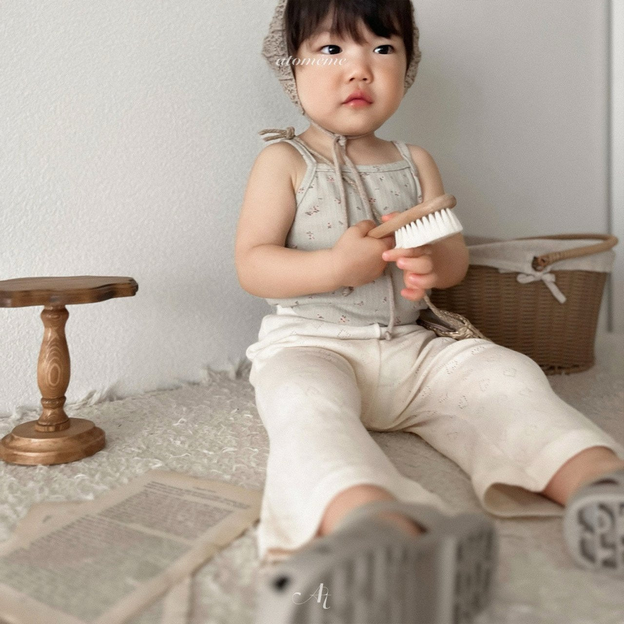韓國童裝 25夏 | AT252025 Blanc sleeveless t-shirt (baby and kids)