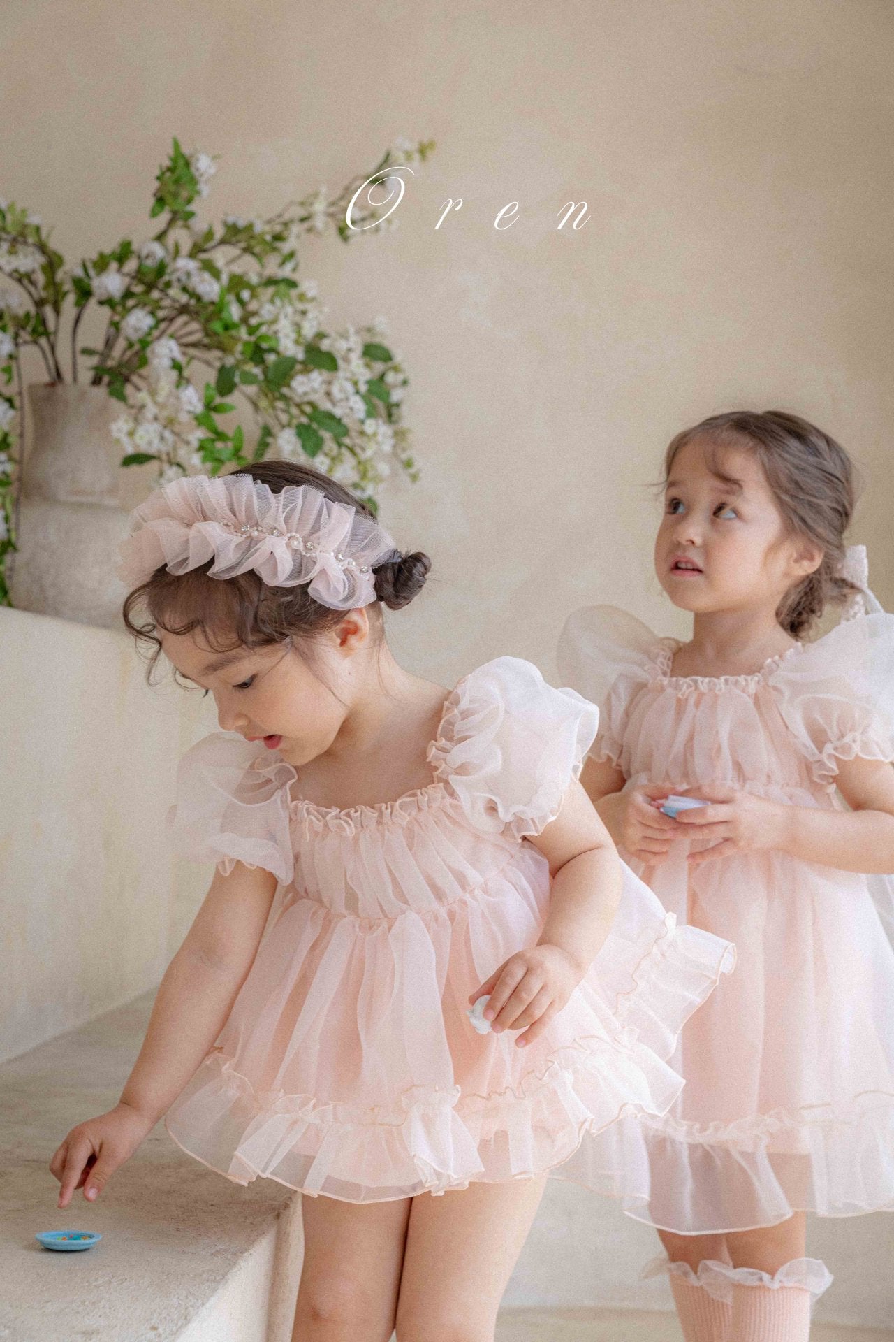 現貨▷ 韓國童裝 25夏 | OR252104 Coco Blush Kids Dress & Baby Suit