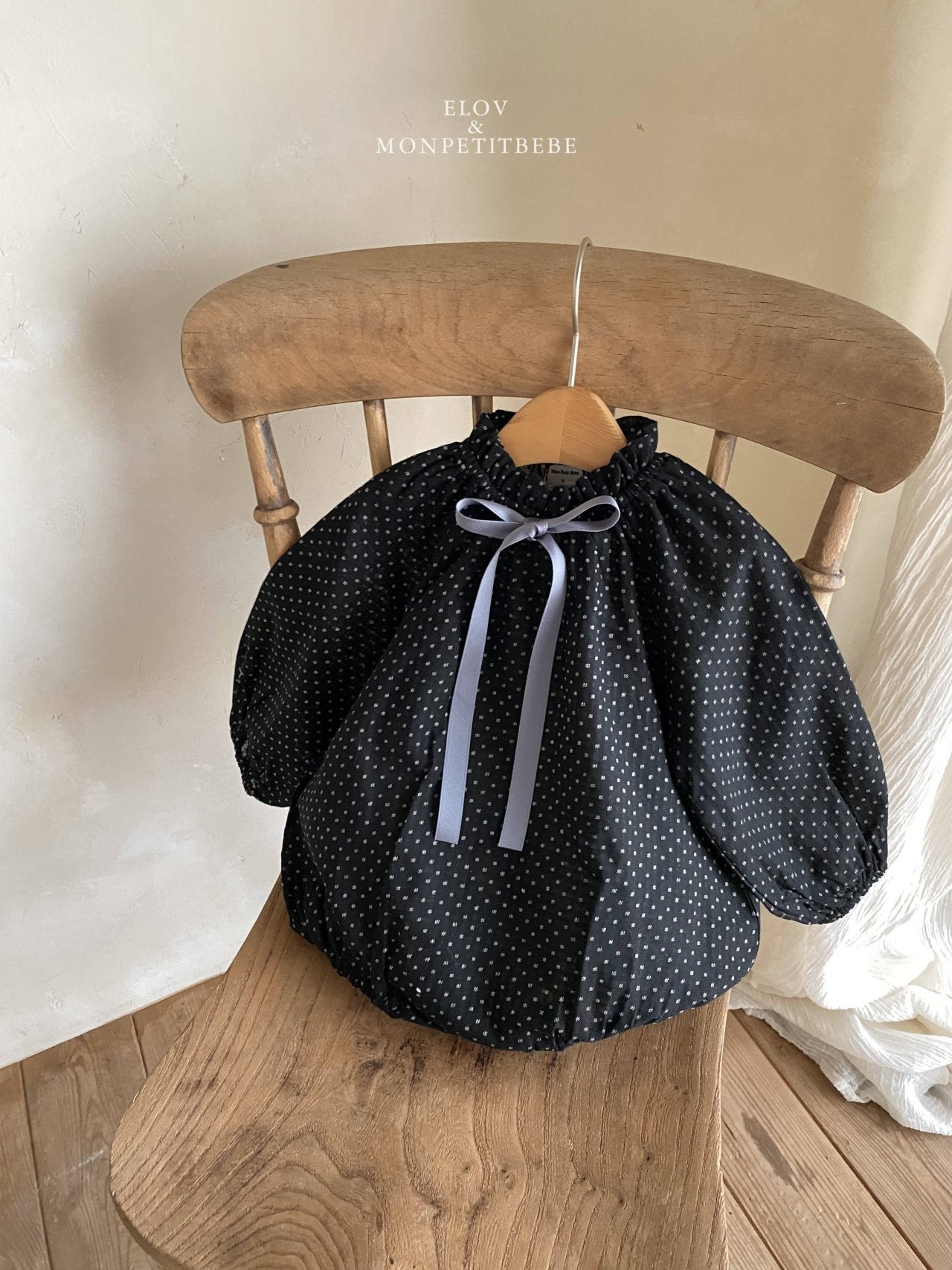 韓國童裝 25秋 | MP25308 Monpet Ribbon Baby Suit
