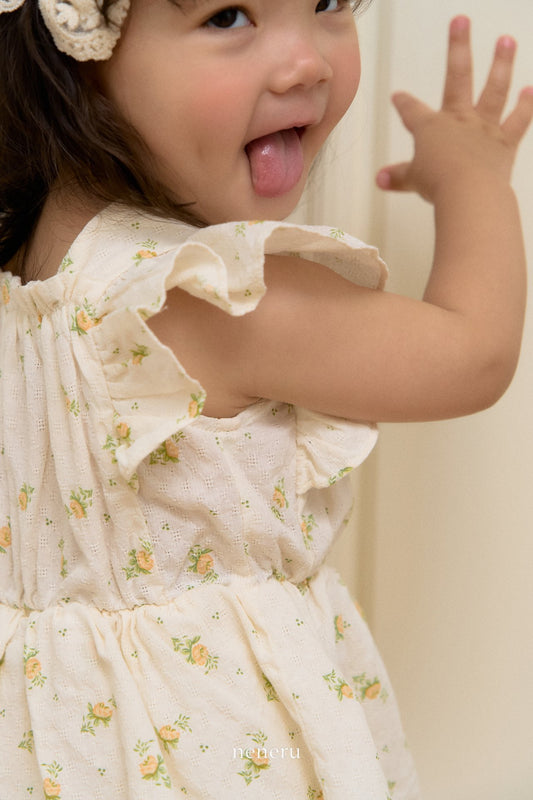 韓國童裝 25夏 | NU25202 Floral Baby Suit