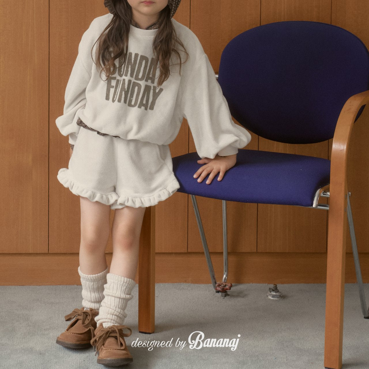 韓國童裝 25秋 | BJ25333 Kids Frill Pants