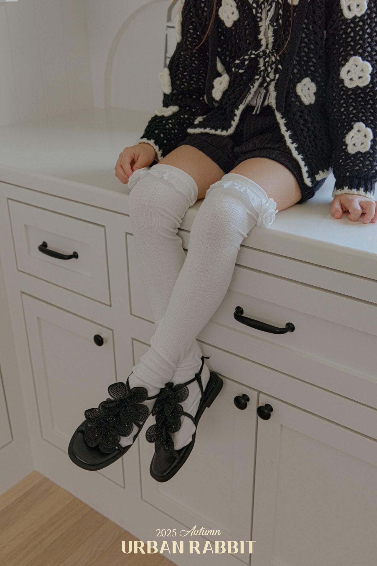 韓國童裝 25秋 | UR25323 Rose Knee Socks