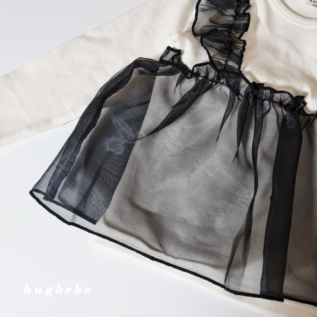 現貨▷ 韓國童裝 25秋 | HU25301 Lace Top