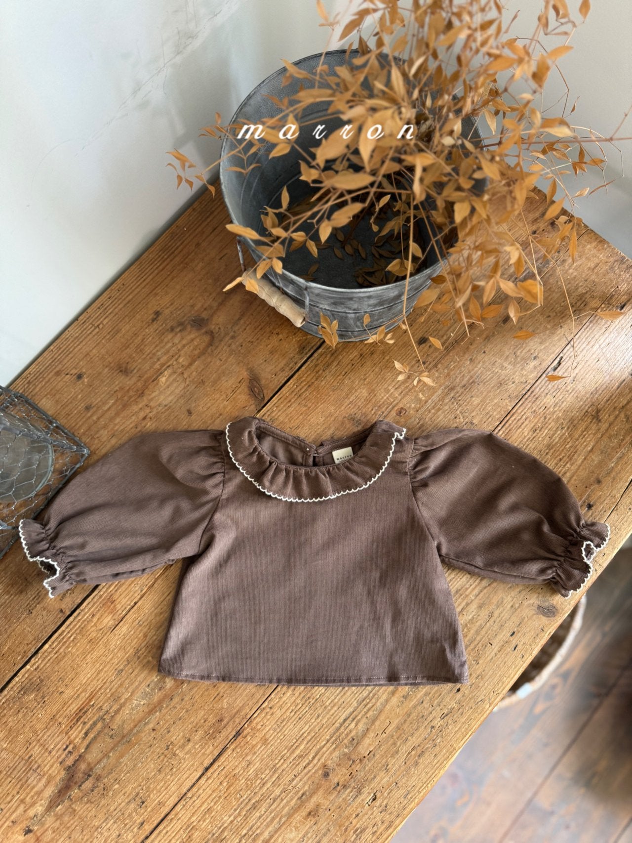韓國童裝 25秋 | MA25315 BABY Blouse