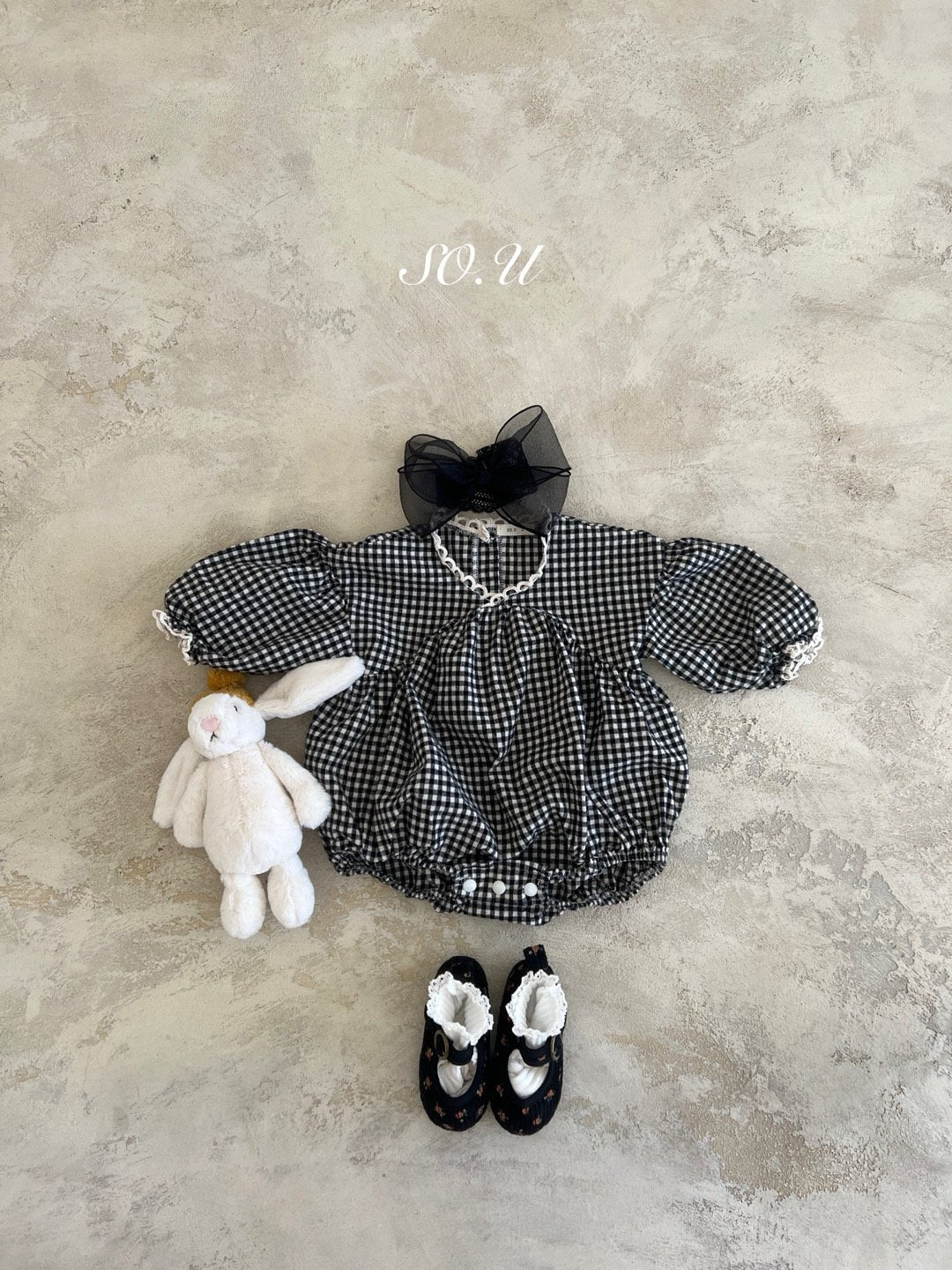 韓國童裝 25秋 | SO25301 CHECK BABY SUIT