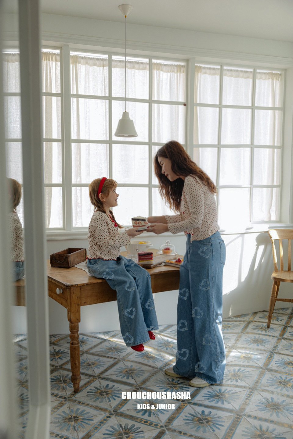 韓國童裝 25春 | KR03-2501 MOM HEART DENIM
