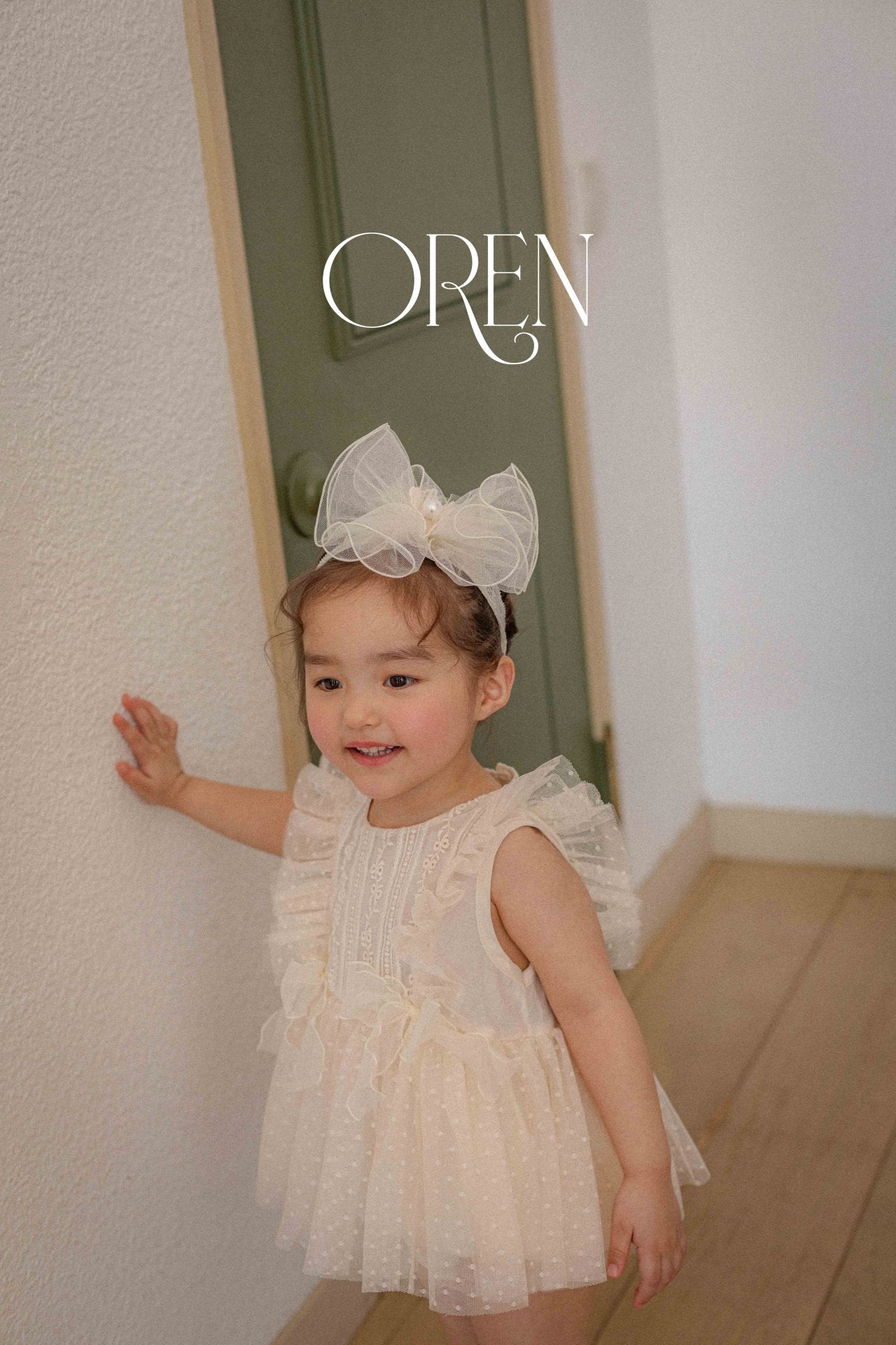 現貨▷ 韓國童裝 25夏 | OR25207 LEAH ROUND RIBBON HAIRBAND (BABY & KIDS)