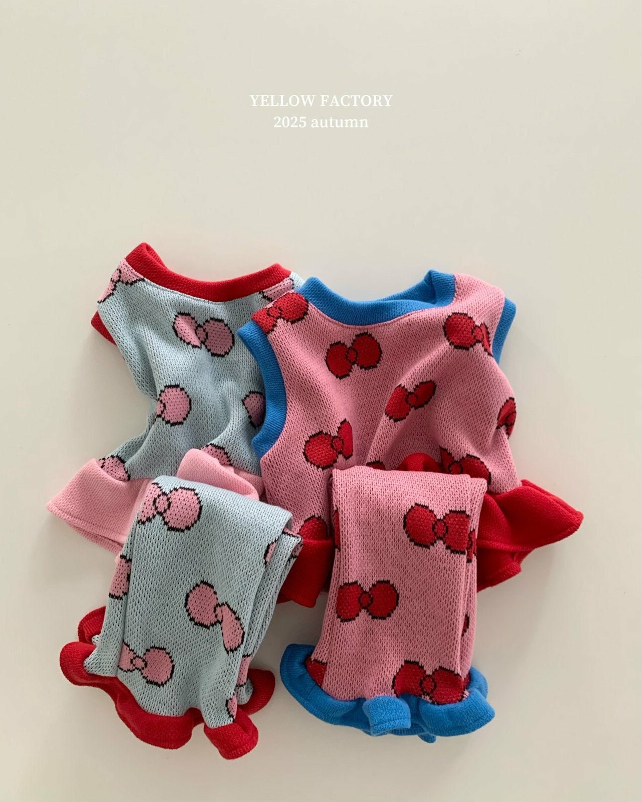韓國童裝 25秋 | YF25322 Ribbon Vest (TOP)