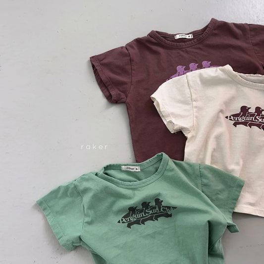 韓國童裝 26春 | RA22 Penguin T-Shirt (80-130cm)
