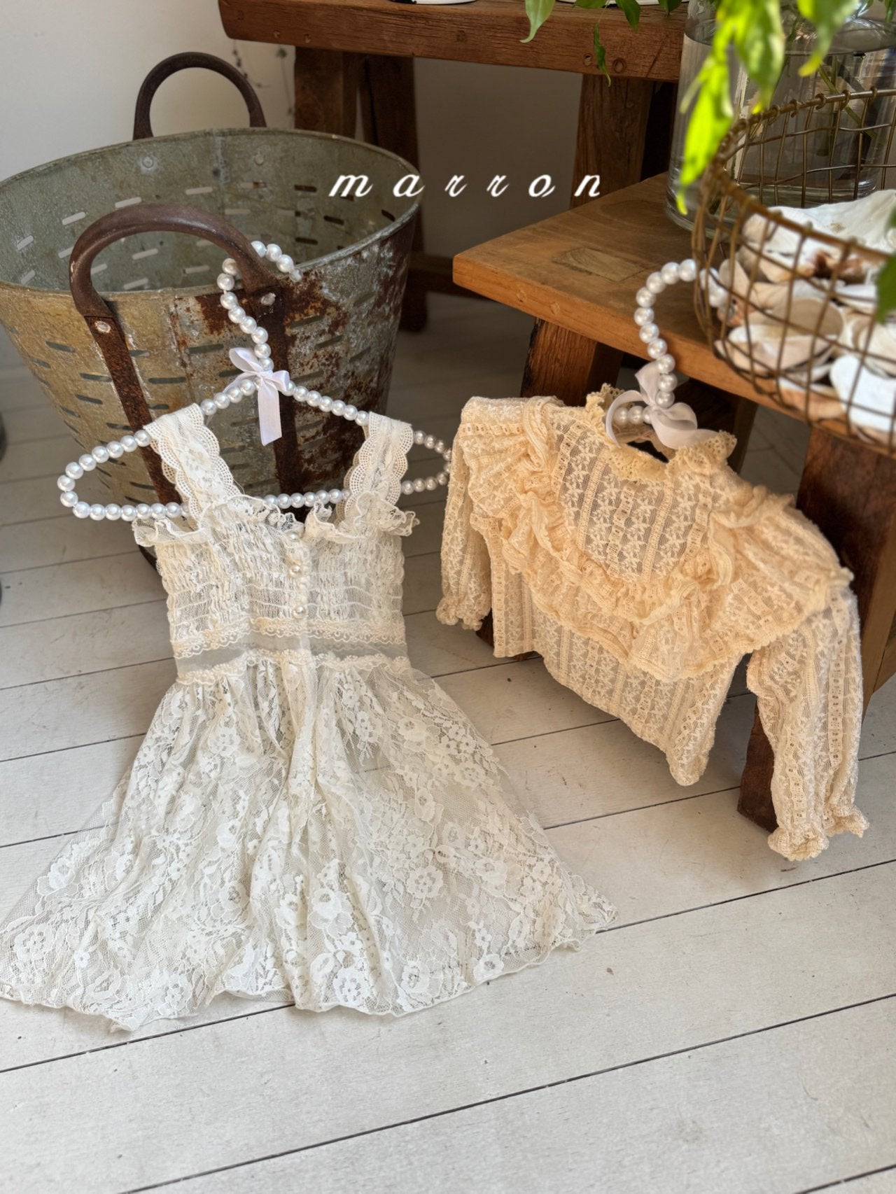 韓國童裝 25秋 | MA25356 Lace OPS (Baby & Kids)
