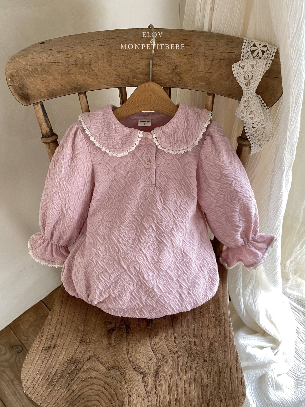 韓國童裝 25秋 | MP25307 Collar Buttons Baby Suit