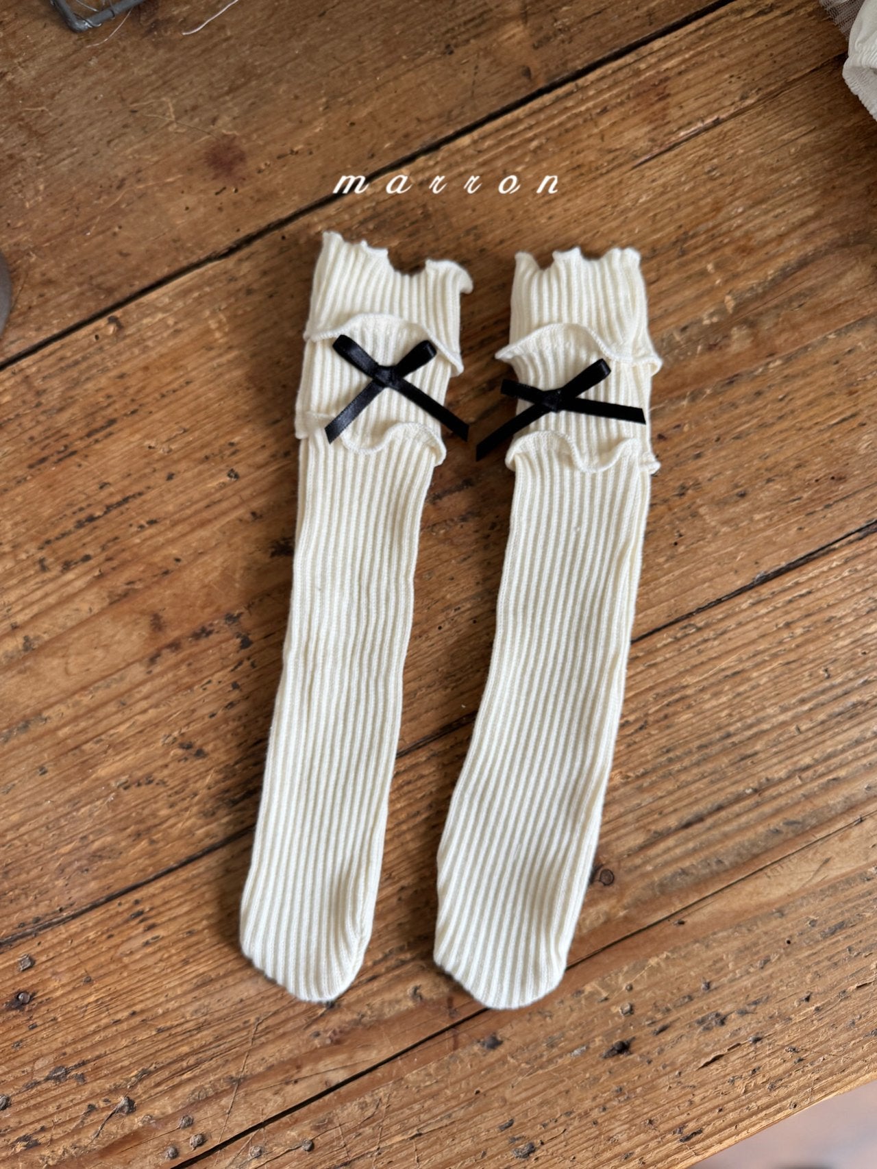 韓國童裝 25秋 | MA25308 Ribbon Socks