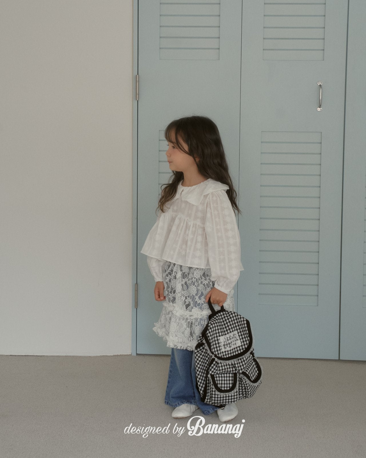 韓國童裝 25秋 | BJ25330 Kids Lace Skirt
