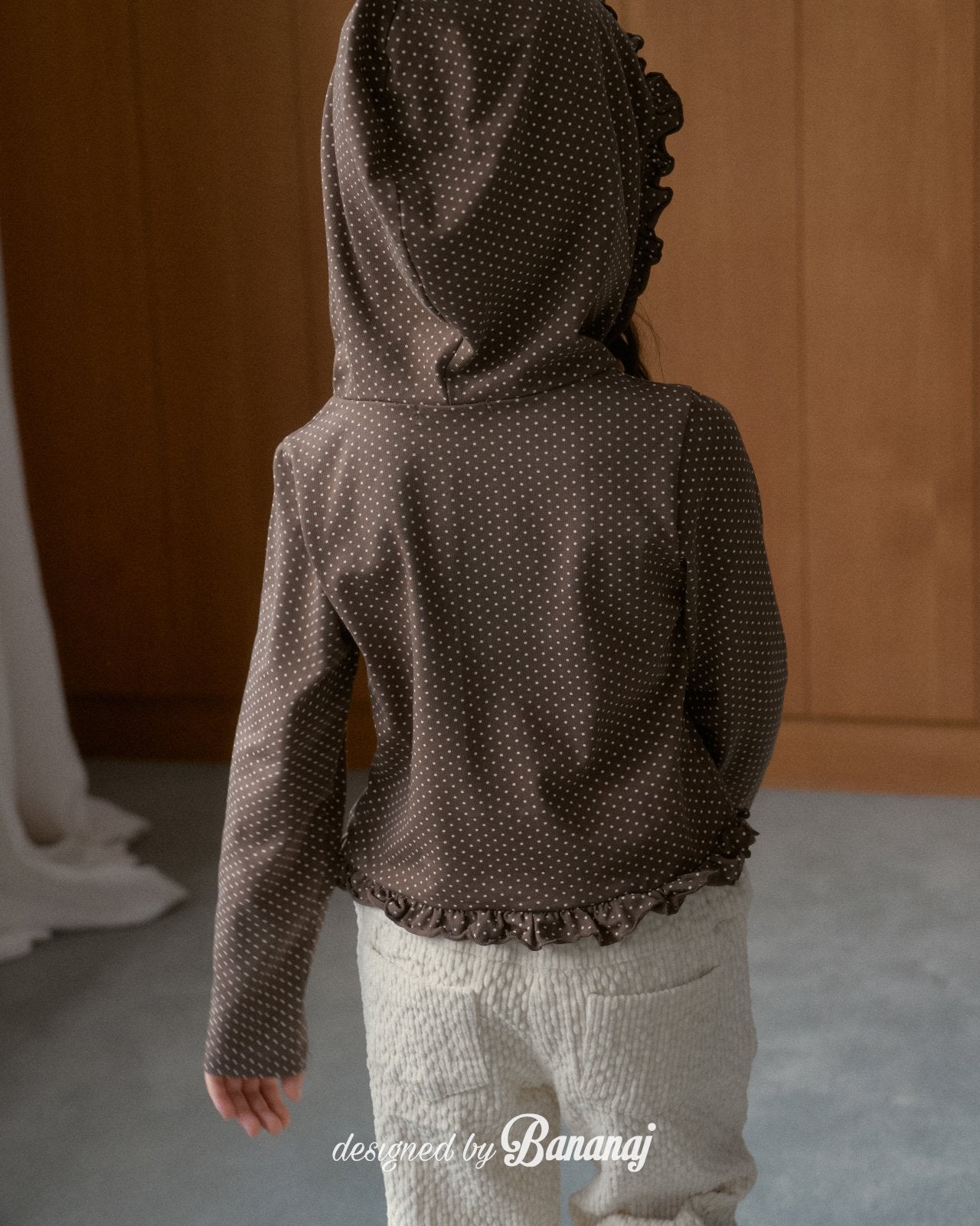 韓國童裝 25秋 | BJ25336 Hooded Dot Dot Tee
