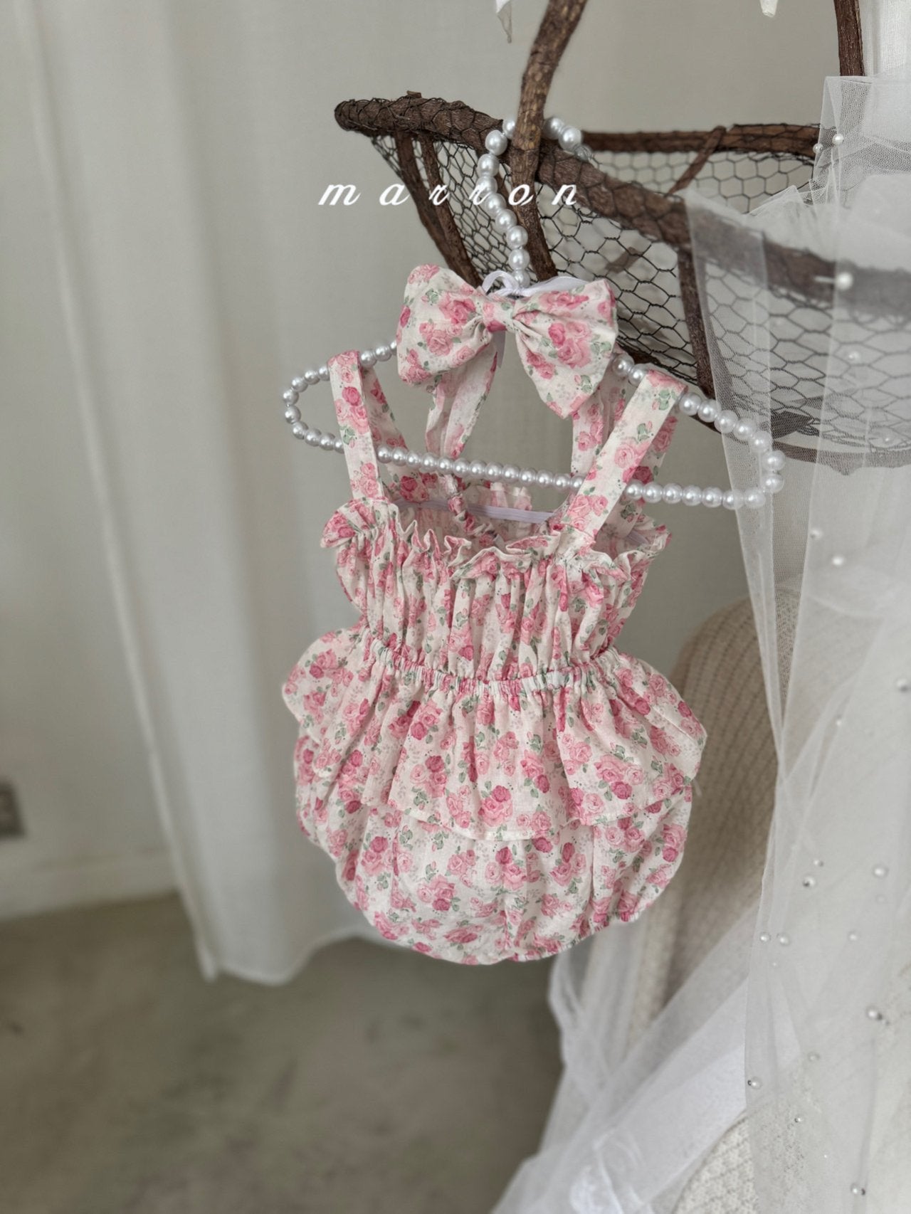 現貨▷ 韓國童裝 25夏 | MA25224 Summer Baby Suit Set (with hairband) (85cm)