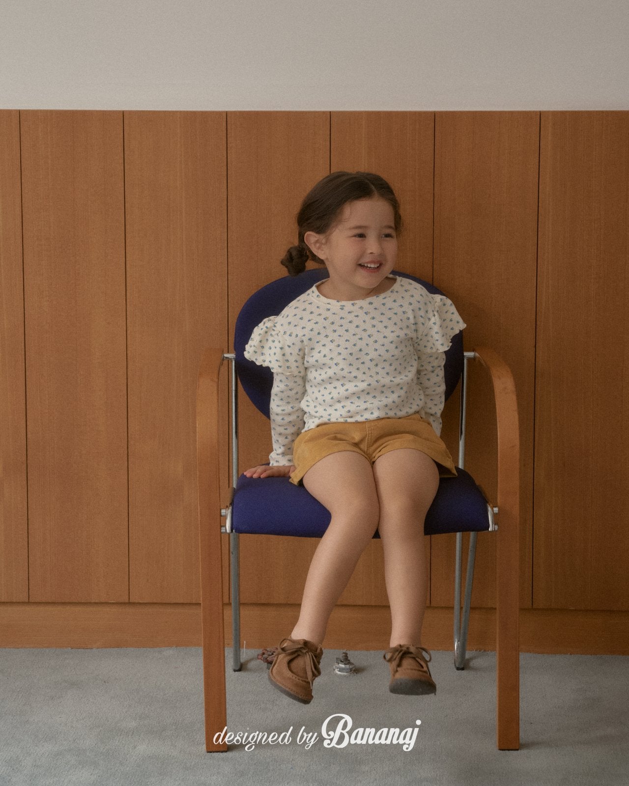 韓國童裝 25秋 | BJ25343 Kids Frill Tee