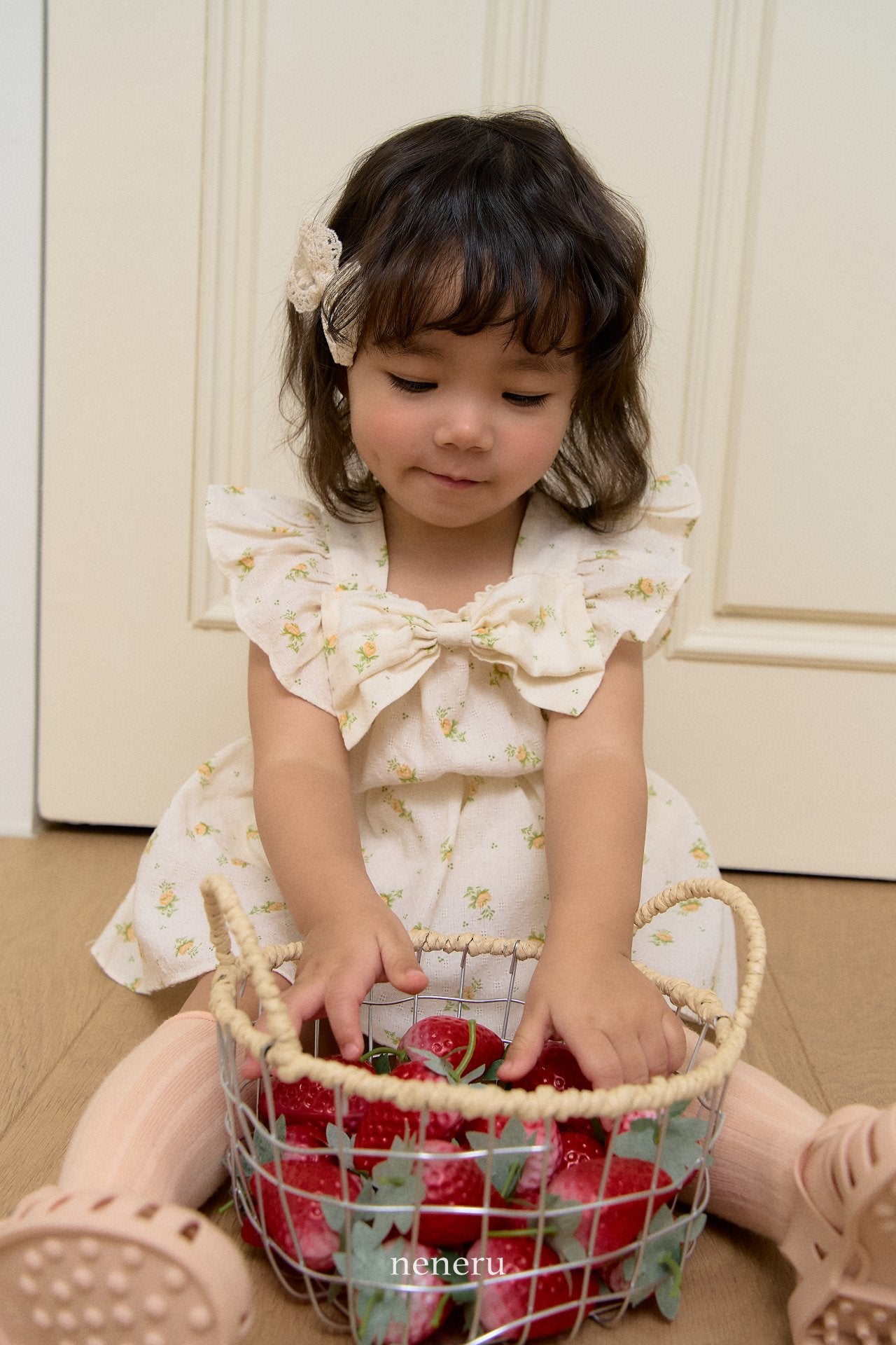 韓國童裝 25夏 | NU25202 Floral Baby Suit