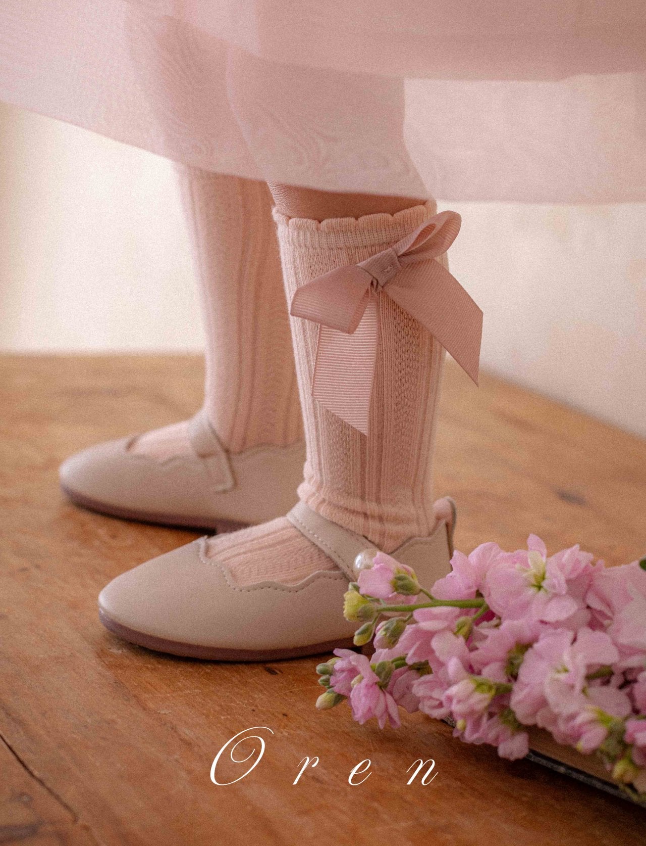 韓國童裝 25夏 | OR25219 RIBBON SOCKS (BABY & KIDS)