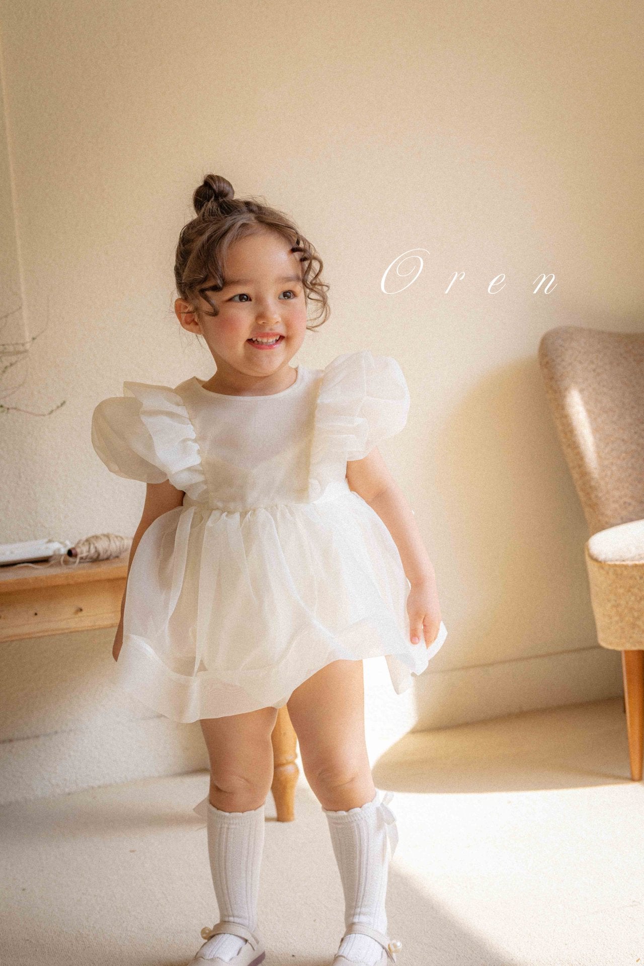 現貨▷ 韓國童裝 25夏 | OR252018 INES BABY SUIT - PINK (~90CM, 13KG) 百日/一歲之選