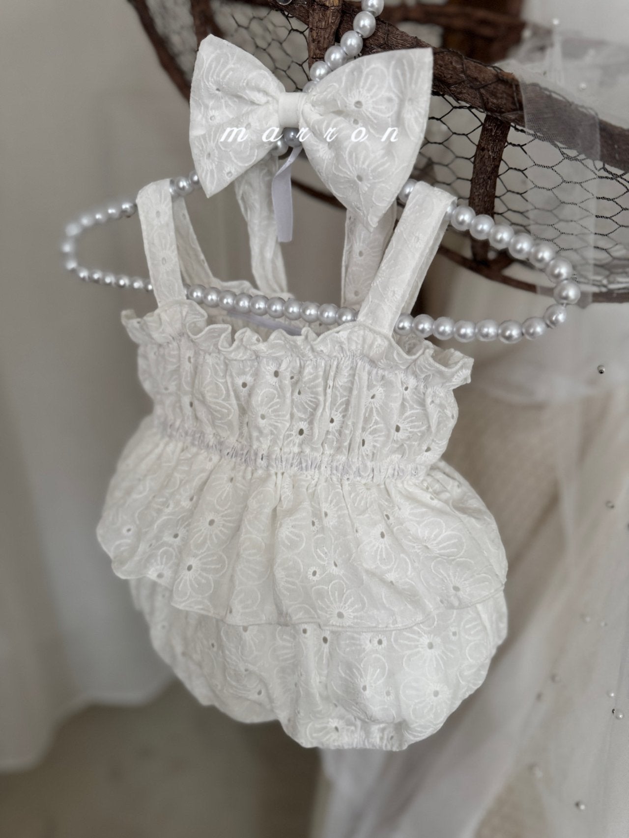 現貨▷ 韓國童裝 25夏 | MA25224 Summer Baby Suit Set (with hairband) (85cm)