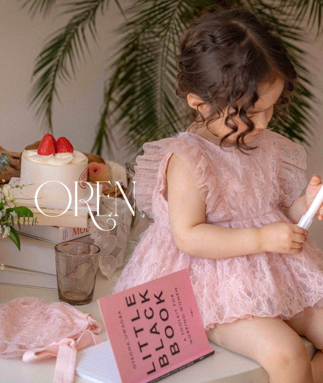 現貨▷ 韓國童裝 25夏 | OR25250 Jenny Lace Baby Suit 1歲生日 / Cake smash