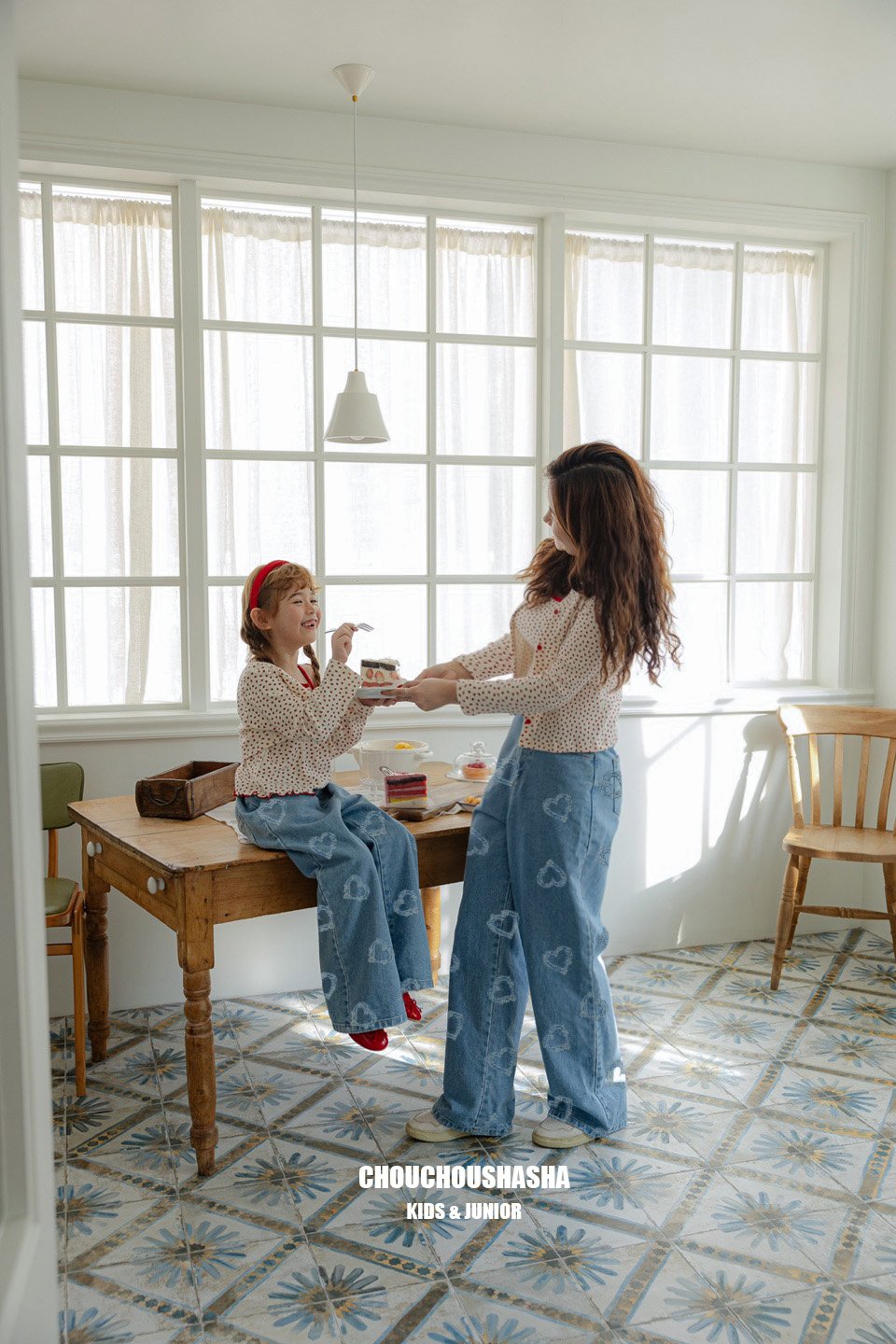 韓國童裝 25春 | KR03-2501 MOM HEART DENIM