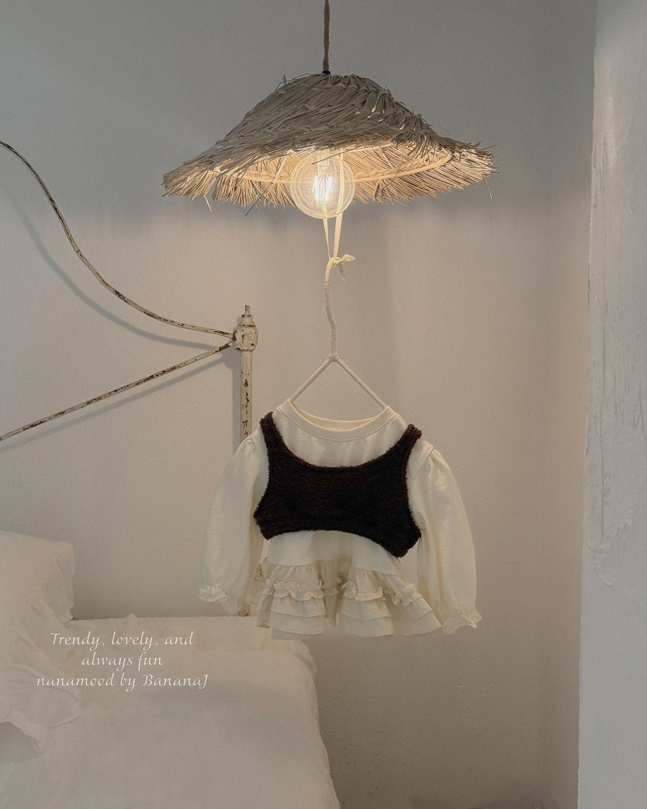 韓國童裝 25秋 | BJ25315 Baby Frill Tee