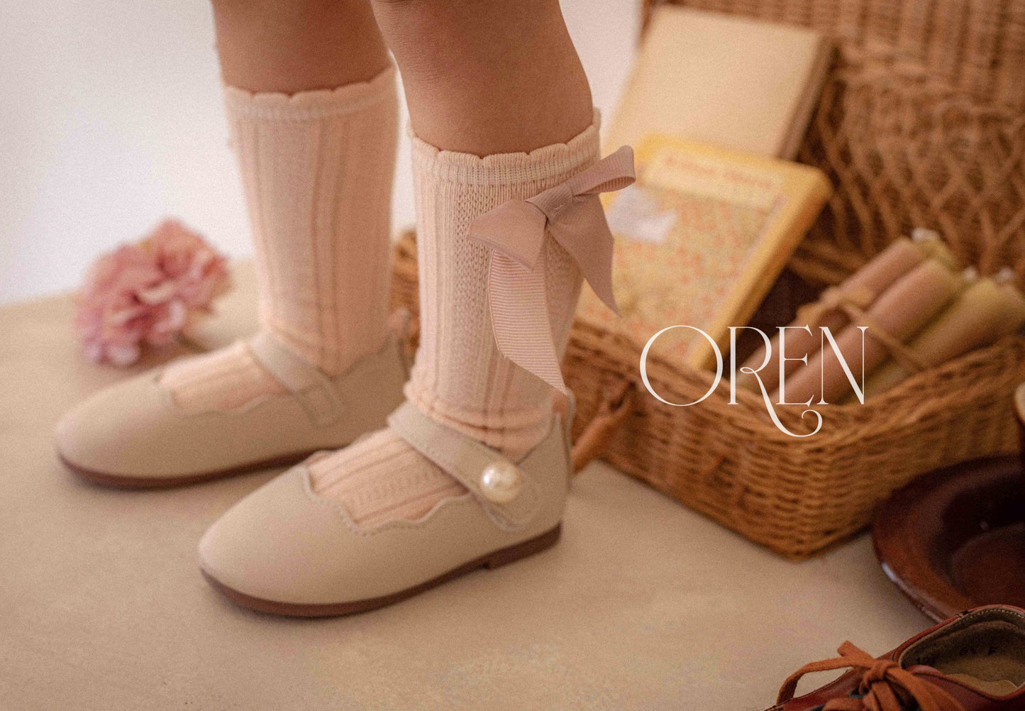 韓國童裝 25夏 | OR25219 RIBBON SOCKS (BABY & KIDS)