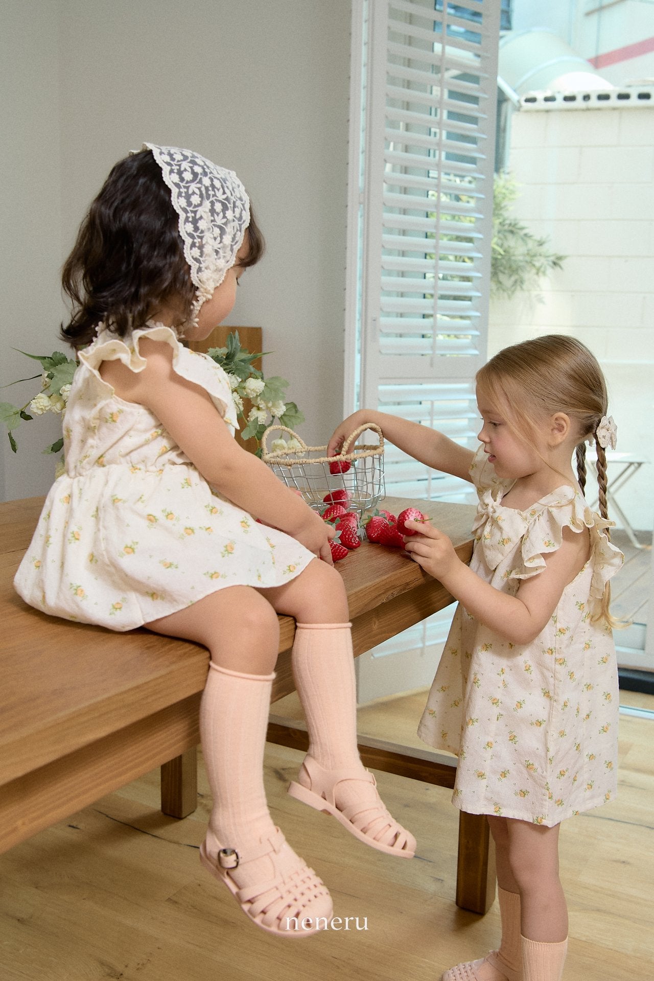 現貨▷ 韓國童裝 25夏 | NU25203 Floral Kids Dress