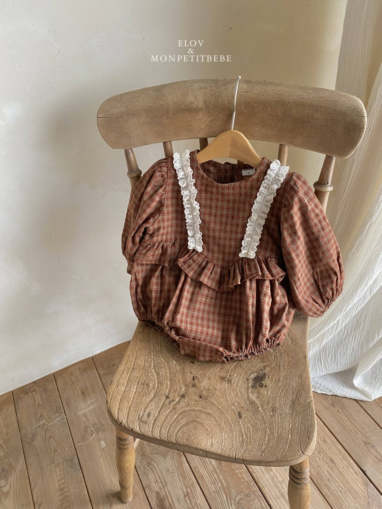 韓國童裝 25秋 | MP25305 Checkered Baby Suit