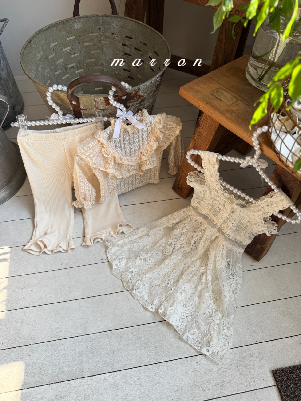 韓國童裝 25秋 | MA25349 Lace Blouse (Baby & Kids)