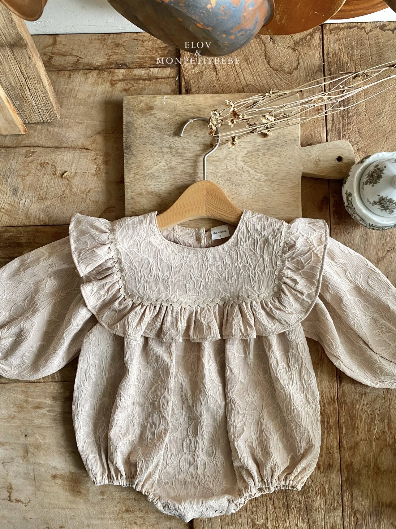韓國童裝 25秋 | MP25306 Floral Parttern Baby Suit