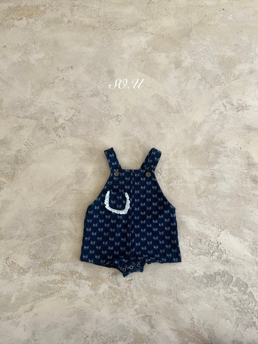 韓國童裝 25秋 | SO25303 Ribbon Overall