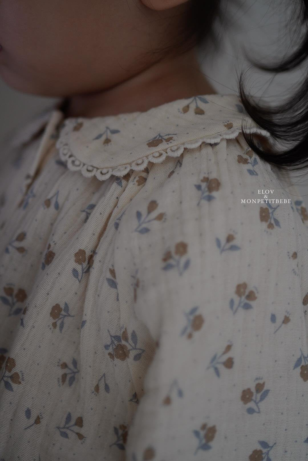 韓國童裝 25秋 | MP25309 Floral Top and Bottom Set (Baby)