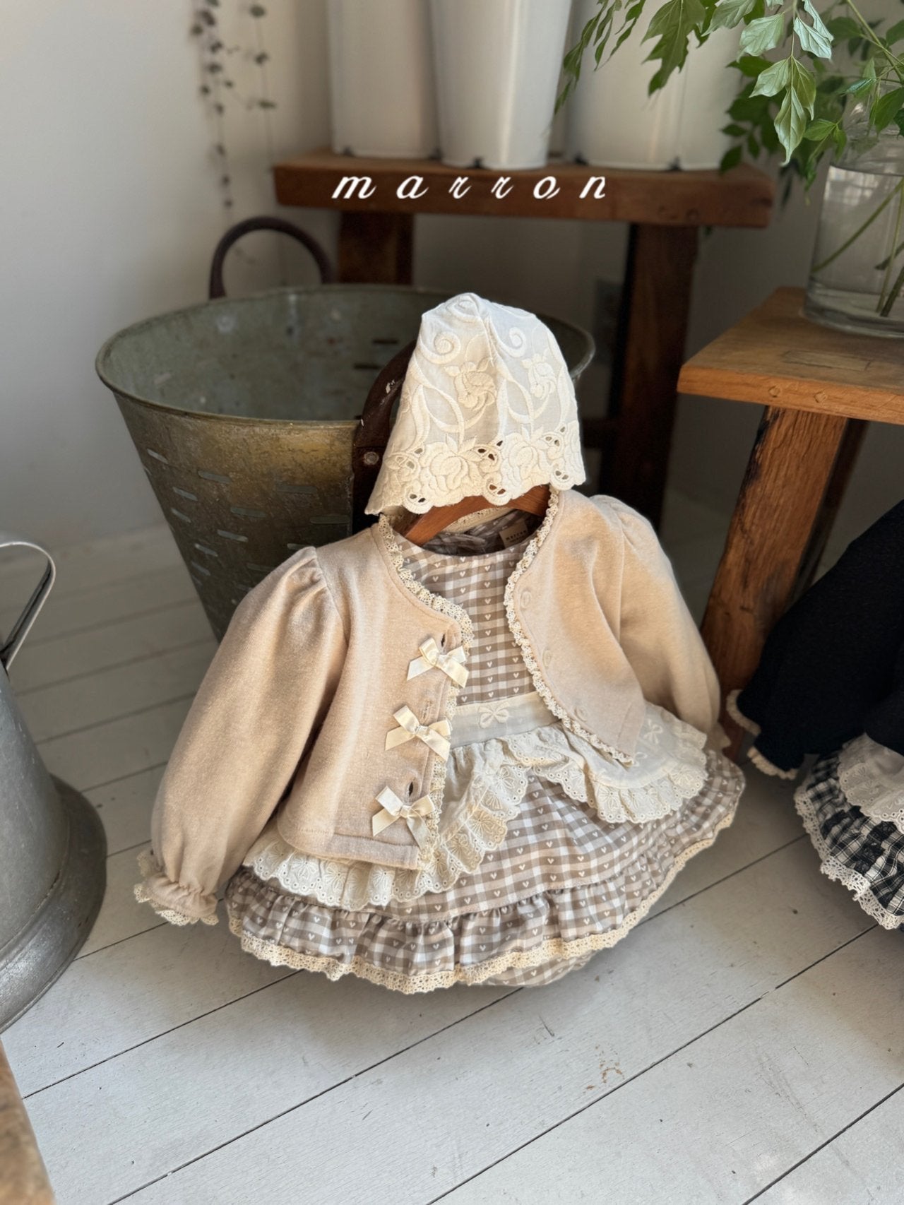 韓國童裝 25秋 | MA25301 Rose Bonnet