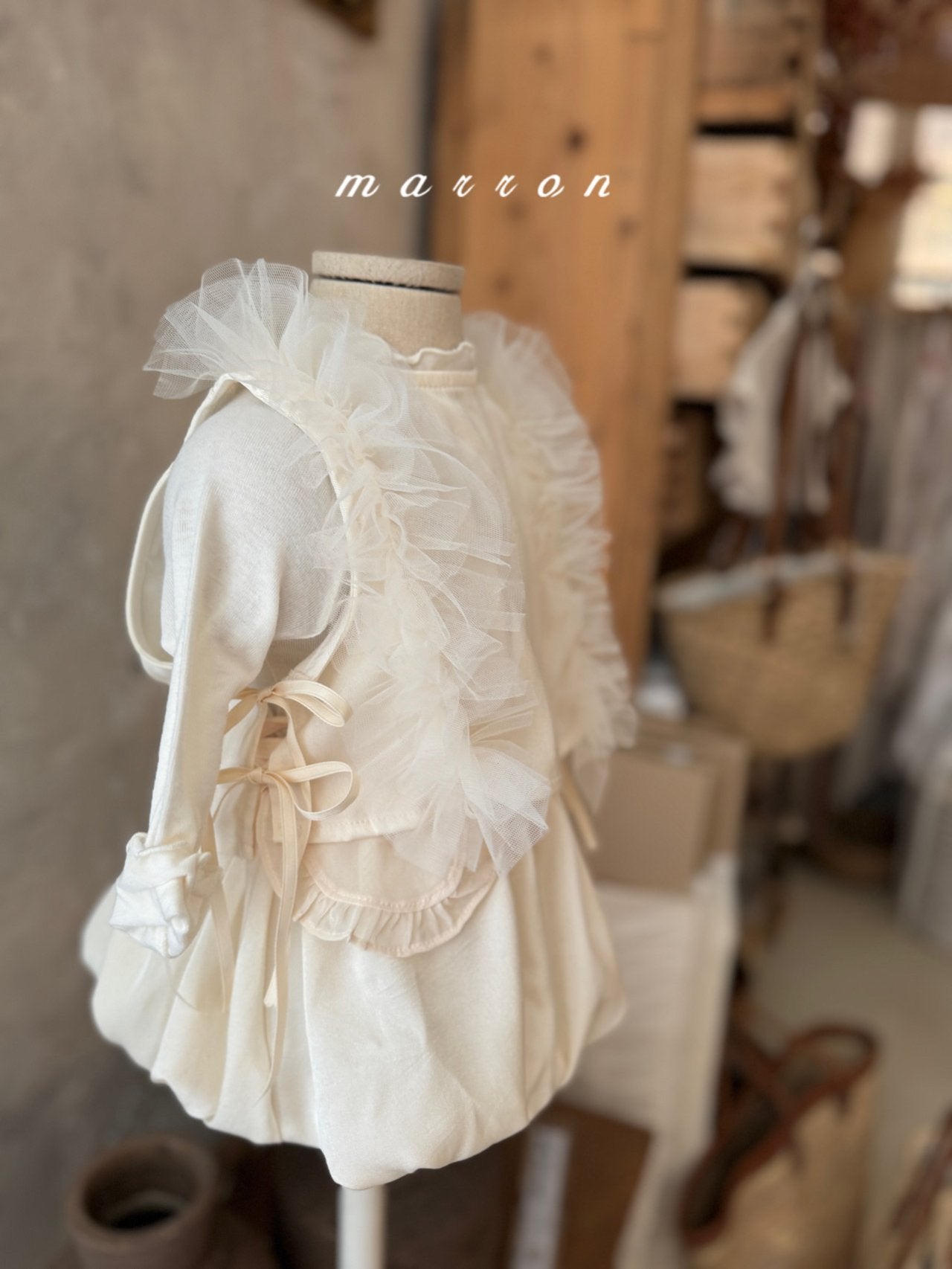 韓國童裝 25秋 | MA25350 Lace Vest (Baby & Kids)