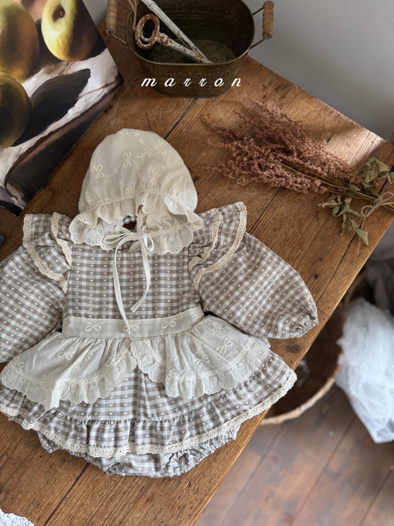 韓國童裝 25秋 | MA25311 Ribbon Bonnet
