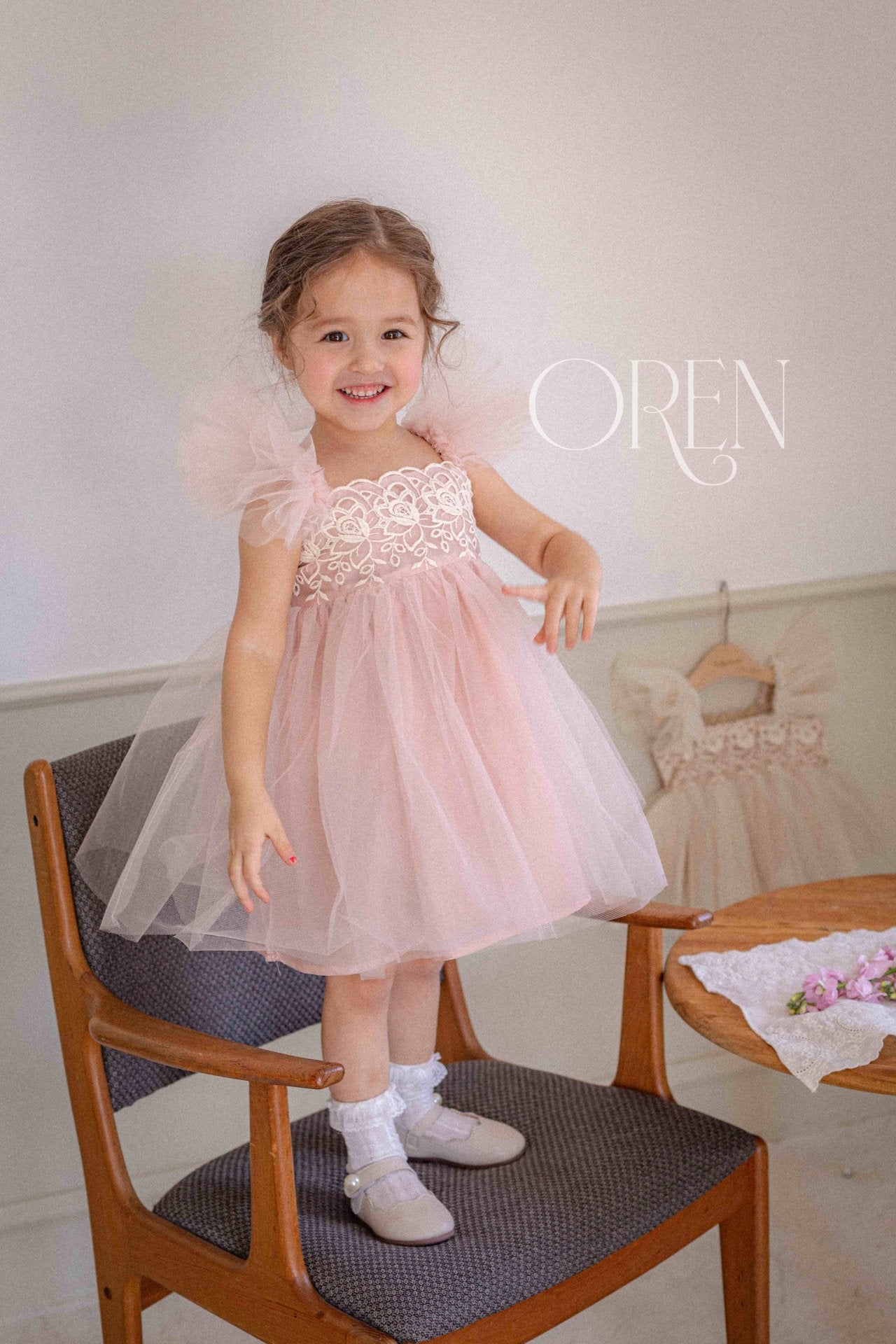 現貨▷ 韓國童裝 25夏 | OR252017 KAREN DRESS 2歲之選 (90-100cm)