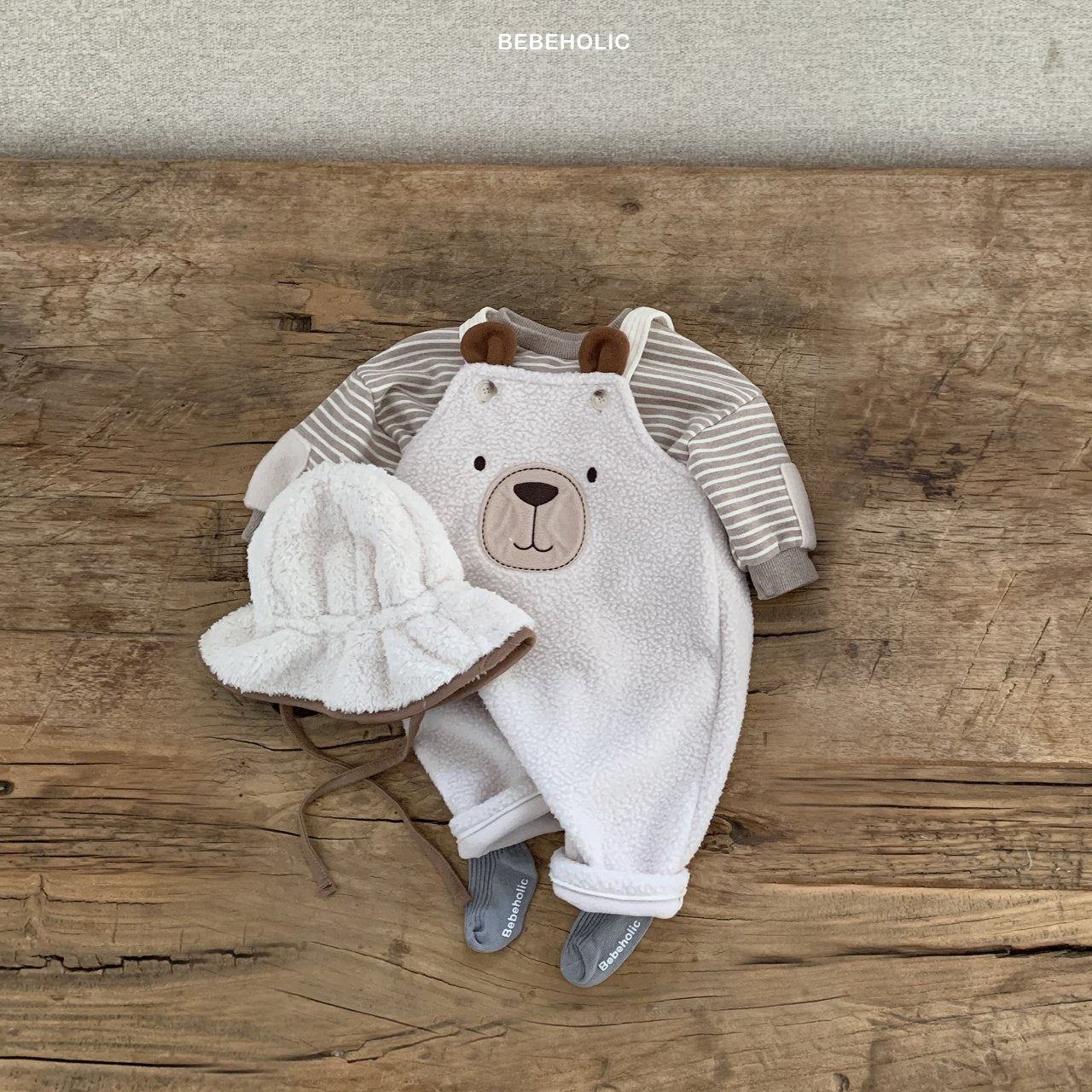 現貨▷ 韓國童裝 24秋冬 | BEBEHOLICS BEARBEAR SUIT (12-18M)