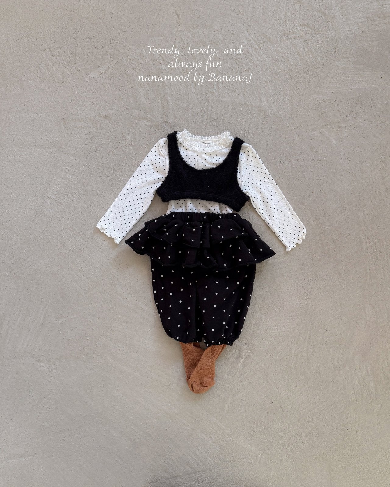 韓國童裝 25秋 | BJ25316 Baby Dot Dot Pants