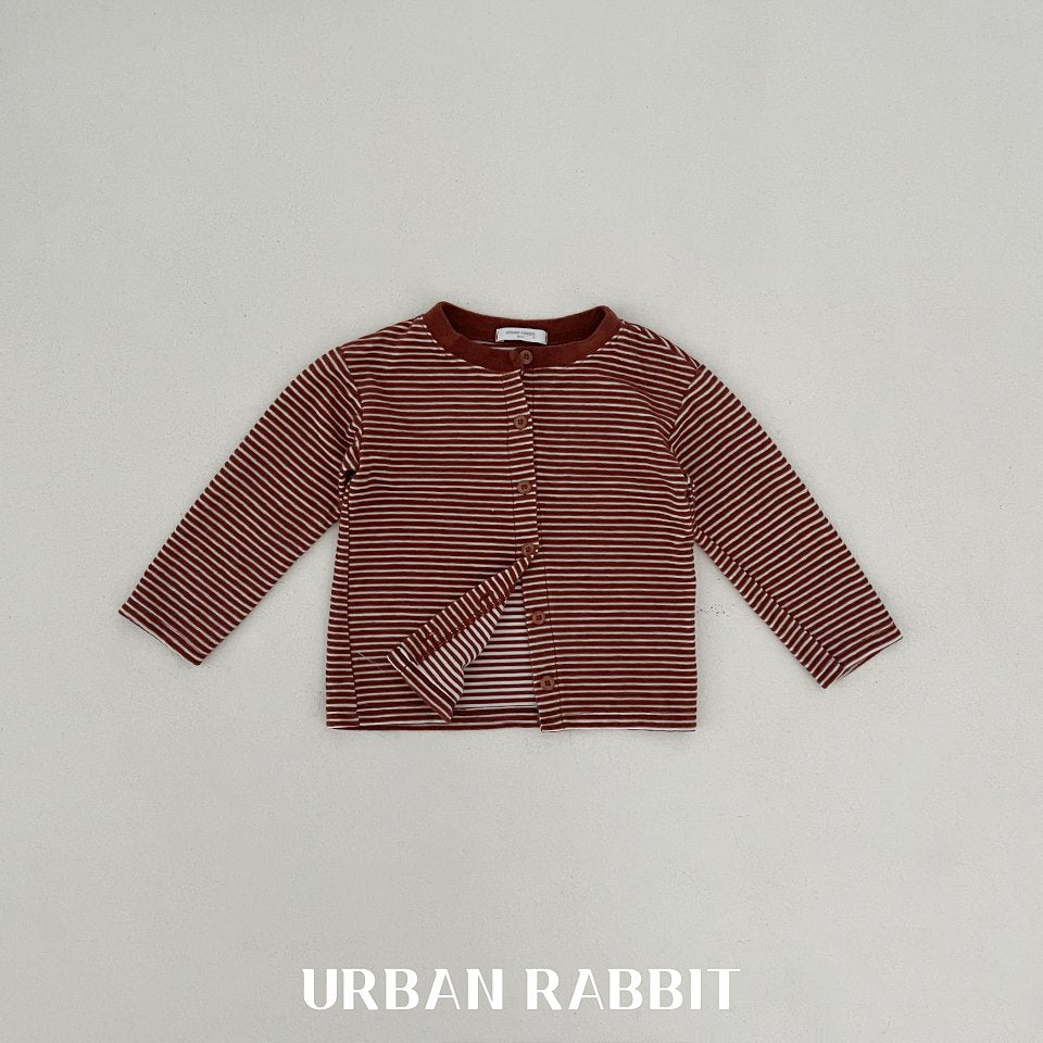 韓國童裝 25秋 | UR25306 Stripe Cardigan