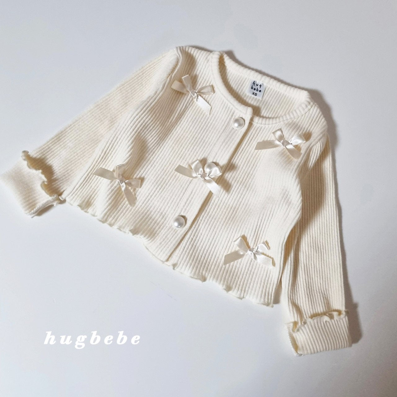 現貨▷ 韓國童裝 25秋 | HU25305 Ribbon Cardigan